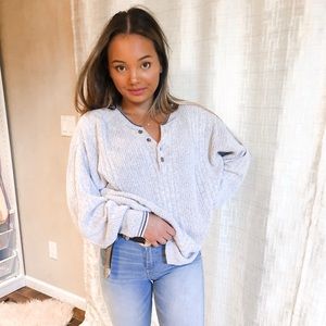 Oversized gray sweater